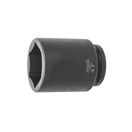 Holex Impact Socket, 1 inch Drive, 6 pt, Deep, 3 inch 653202 3